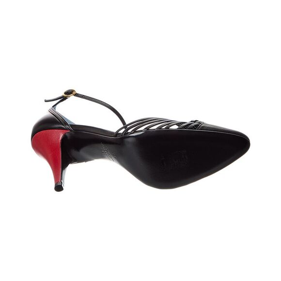 Valentino Royal Heart 90 Leather Pump, Black